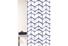 Κουρτίνα Μπάνιου Υφασμάτινη Shibori Μπλε 180X200cm