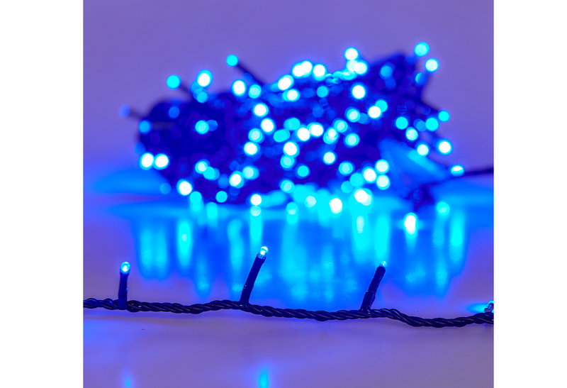 Χριστουγεννιάτικα Λαμπάκια 100LED Ρεύματος Μπλε 200cm