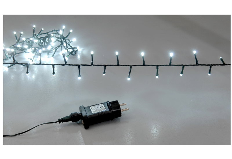 Χριστουγεννιάτικα Λαμπάκια 1000LED Ρεύματος Ψυχρό Λευκό 200cm