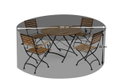 Κάλυμμα Τραπεζιού Home&Camp Φ200xΥ85cm Λευκό