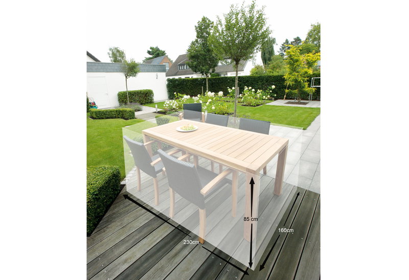 Κάλυμμα Τραπεζιού Home&Camp Μ230xΠ160xΥ85cm Λευκό