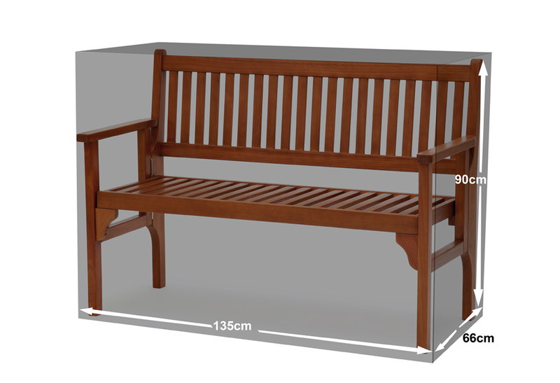 Κάλυμμα για Παγκάκι Home&Camp Μ135xΠ66xΥ90cm Λευκό