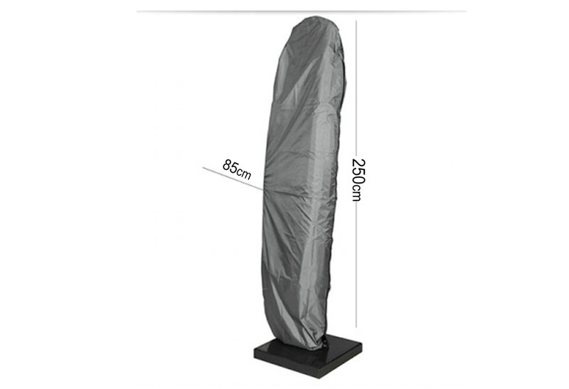 Κάλυμμα Κρεμαστής Ομπρέλας Home&Camp Φ85x250cm Γκρι
