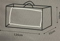 Κάλυμμα Μαξιλαριών Home&Camp Μ125xΠ32xΥ50cm Γκρι