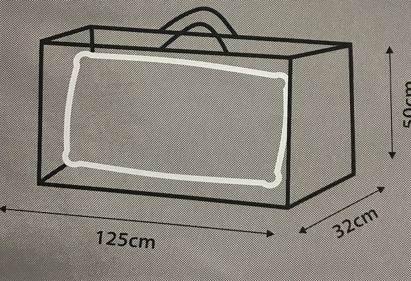Κάλυμμα Μαξιλαριών Home&Camp Μ125xΠ32xΥ50cm Γκρι
