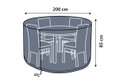 Κάλυμμα Τραπεζιού Home&Camp Φ200xΥ85cm Γκρι