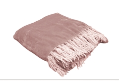 Κουβέρτα Solid Flannel Ροζ 200X220cm