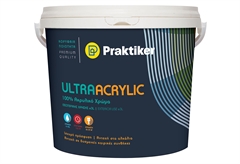 Χρώμα Praktiker Ultra Acrylic Λευκό 3L