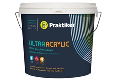 Χρώμα Praktiker Ultra Acrylic Λευκό 10L