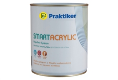 Χρώμα Ακρυλικό Praktiker Smart Acrylic Λευκό 750ml