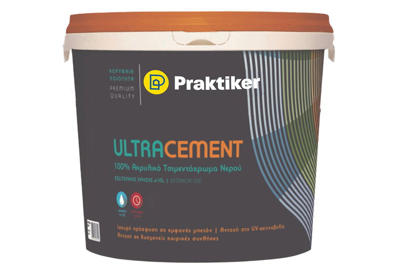 Τσιμεντόχρωμα Praktiker Ultra Cement Κόκκινο 750ml