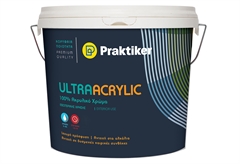 Χρώμα Ακρυλικό Praktiker Ultra Acrylic Βάση D 10lt