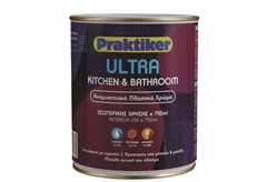 Χρώμα Praktiker Ultra Kitchen&Bathroom Λευκό 0,75L