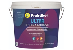 Χρώμα Πλαστικό Praktiker Ultra Kitchen&Bathroom Λευκό 3lt