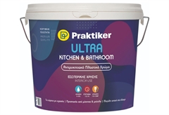 Χρώμα Πλαστικό Praktiker Ultra Kitchen&Bathroom Λευκό 10lt
