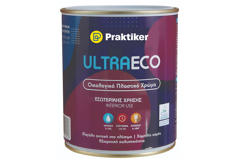 Χρώμα Πλαστικό Praktiker Ultra Eco Βάση D 1lt