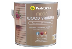 Βερνίκι Ξύλου Praktiker Mega Wood Varnish Καρυδιά 2.5lt