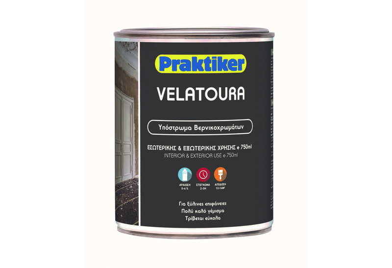 Υπόστρωμα Βερνικοχρωμάτων Velatoura 750ml Λευκό