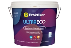 Χρώμα Πλαστικό Praktiker Ultra Eco Λευκό 10lt