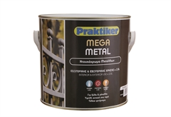 Ντουκόχρωμα Praktiker Mega Metal Μαύρο 2.5lt Γυαλιστερό