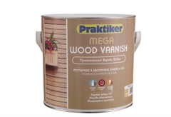 Βερνίκι Ξύλου Praktiker Mega Wood Varnish Tik Γυαλιστερό 2,5L