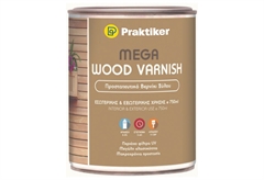 Βερνίκι Ξύλου Praktiker Mega Wood Varnish Καρυδιά 750ml Γυαλιστερό