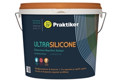 Σιλικονούχο Praktiker Ultra Silicone Λευκό 3lt