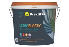 Χρώμα Ακρυλικό Praktiker Ultra Elastic Λευκό 10lt