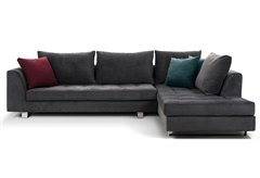 ΚΑΝΑΠΕΣ ΓΩΝΙΑΚΟΣ ΔΕΞΙΟΣ TORONTO ΣΚΟΥΡΟ ΓΚΡΙ