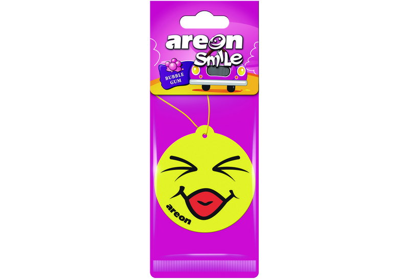 Αρωματικό Αυτοκινήτου Καρτέλα Areon Dry Smile Bubble Gum