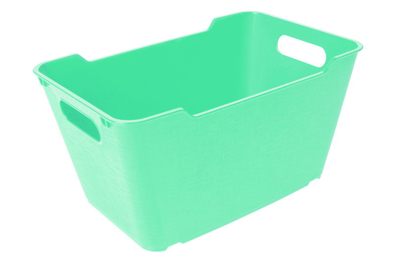 Καλάθι Αποθήκευσης Πλαστικό Keeper Lotta Μ29.5xΠ19xY15cm 6lt Τυρκουάζ