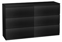 Συρταριέρα Liberta Sono Μ153xΠ46xΥ91cm Μαύρη