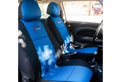 Καλύμματα Καθισμάτων Αυτοκινήτου Kaver Aero Front Set Μαύρο/Μπλε 2τμχ