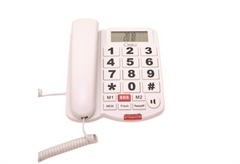 Τηλέφωνο Ενσύρματο Osio OSWb-4760W Λευκό