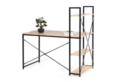 Γραφείο Liberta Tower Μ120xΠ64xΥ120cm Σονόμα/Μαύρο