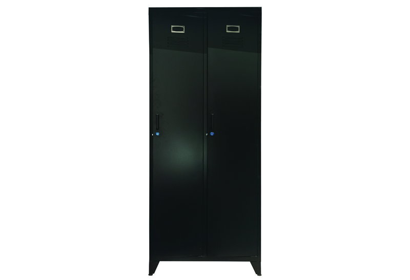 Ντουλάπα Μεταλλική Apricot Atlas Δίφυλλη Μ76xΠ45xΥ185cm με 2 Ράφια