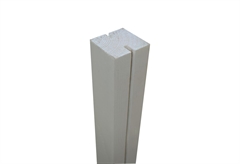 Showood Κολώνα Ενδιάμεση Πολυπροπυλένιο 7x7x240cm Λευκή
