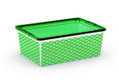 Κουτί Αποθήκευσης Πλαστικό Curver C-Box Art Deco Μ37xΠ26xY15cm 11lt Πράσινο