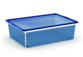 Κουτί Αποθήκευσης Πλαστικό Curver C-Box Art Deco M55xΠ39xΥ16cm 22lt Μπλε