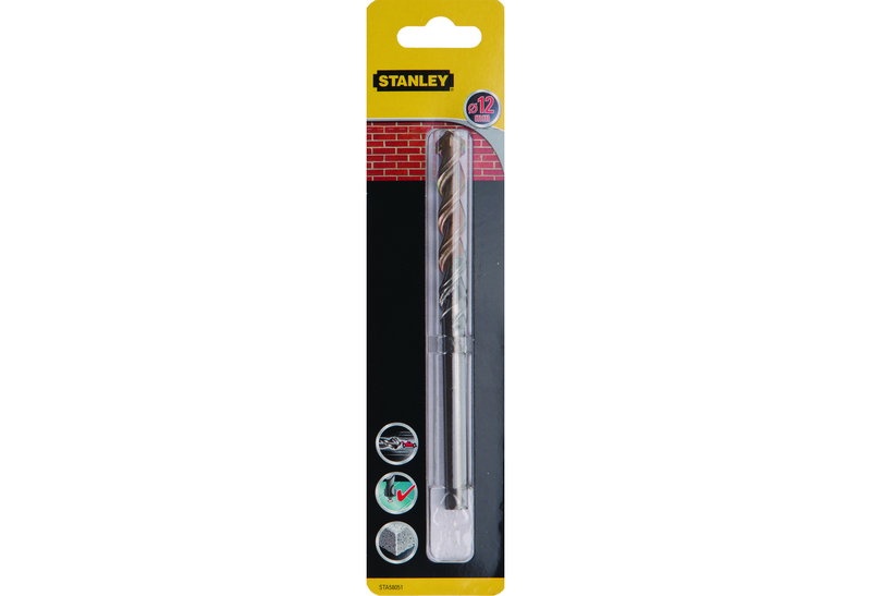 Τρυπάνι Δομικών Υλικών Stanley 12mm/150mm