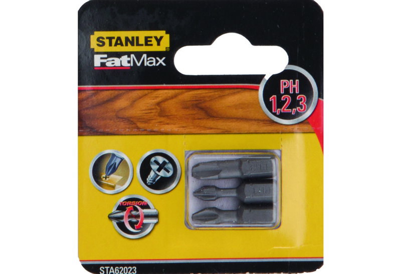 Μύτες Torsion Stanley Ph1.2.3XΜ25mm 3τμχ