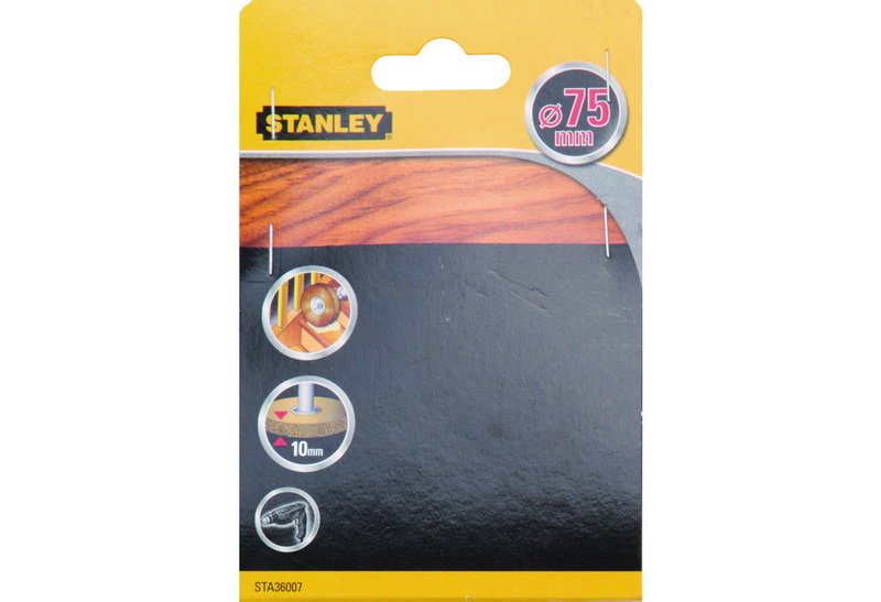 Συρματόβουρτσα Τροχός Stanley Φ.75mm Πάχος 10mm Μπρούτζινη