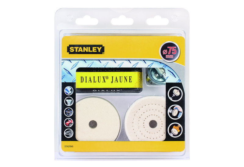 Σετ Γυαλίσματος Stanley Φ.75mm Σετ 8 Τεμαχίων για Δράπανα