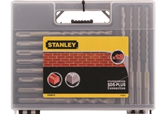 Τρυπάνια SDS Plus Stanley 6/8/10/12/14mm Σετ 12 Τεμαχίων Δομικών Υλικών