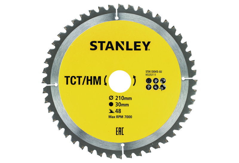 Δίσκος Διαμαντέ Stanley Φ210XΦ30mm με 48 Δόντια