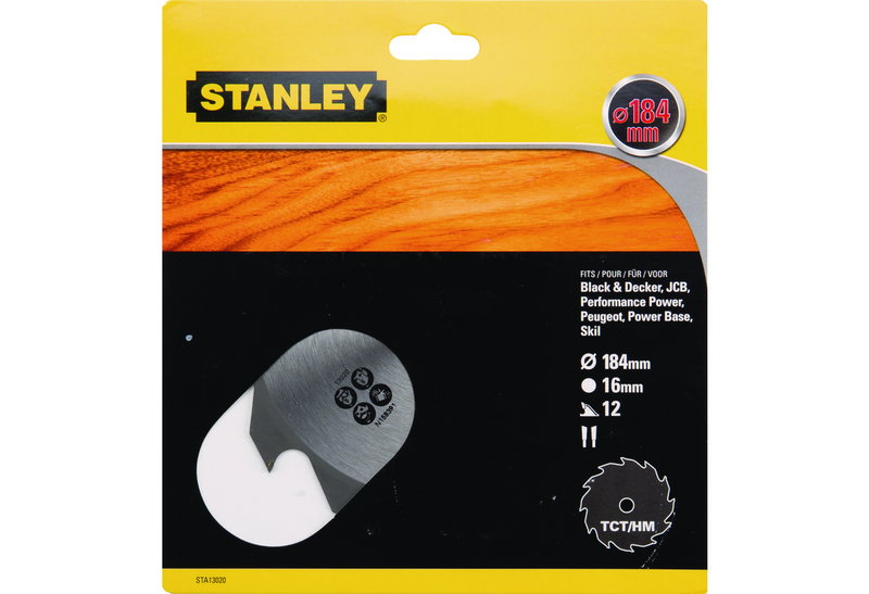 Δίσκος Διαμαντέ Stanley με 12 Δόντια Φ.184X16mm