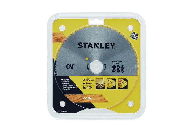 Δίσκος Χρωμίου Stanley Φ.190XΦ.30mm με 100 Δόντια