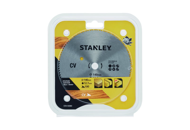 Δίσκος Χρωμίου Stanley Φ.140XΦ.12.7mm με 100 Δόντια