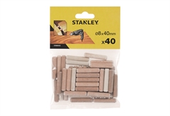 Καβίλιες για Ξύλο Stanley 8mm 40 Τεμαχίων