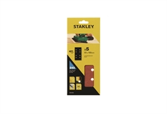 Γυαλόχαρτα Προτρυπημένα Stanley Quick Fit 190X93mm 5τμχ Κ240 1/3Φυλ
